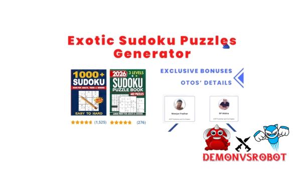 Exotic Sudoku Puzzles Generator Review: Turn Sudoku Puzzles into Passive Income with a Cloud App 18 Exotic Sudoku Puzzles Generator