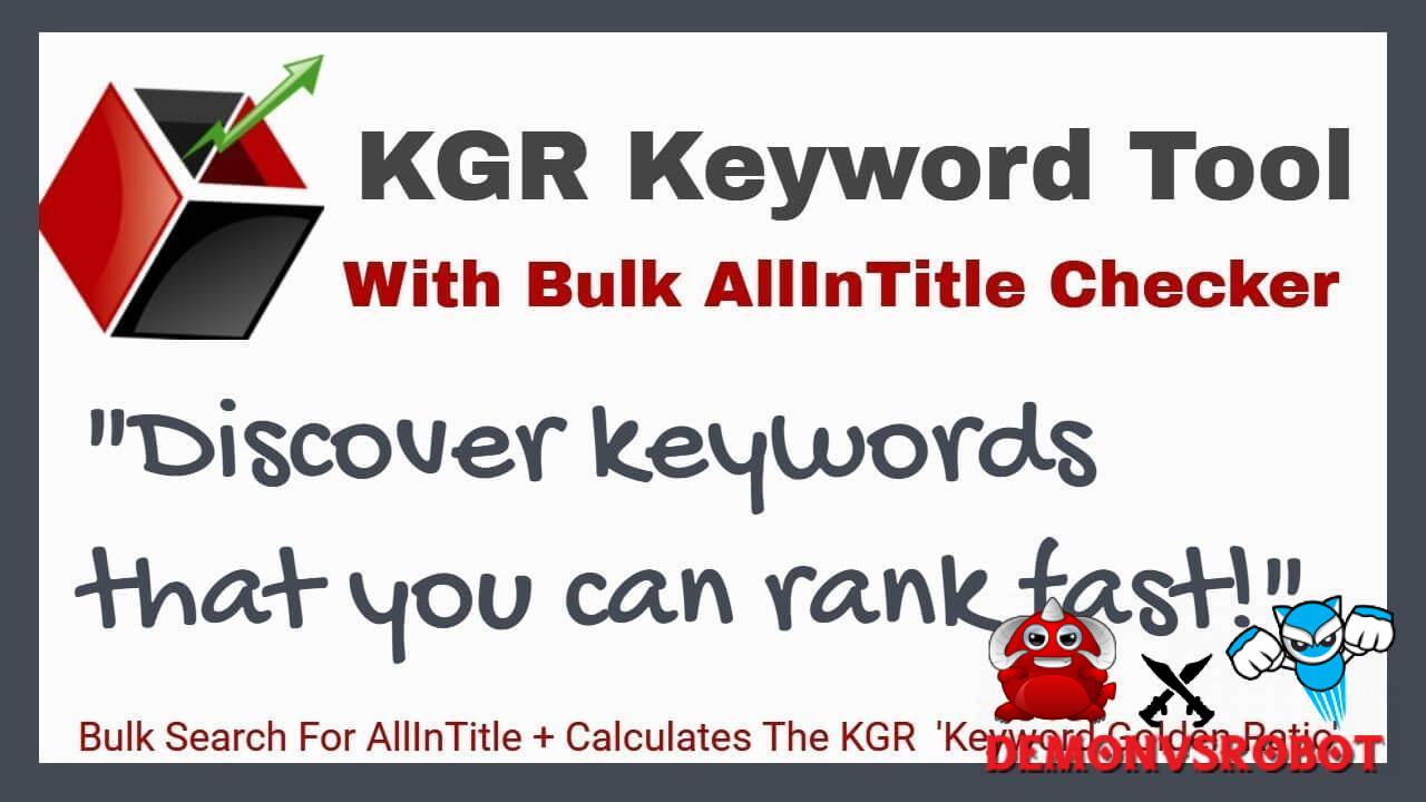 KGR Keyword Tool