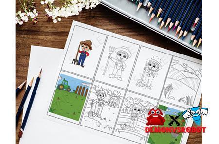 On The Farm Coloring OTOs