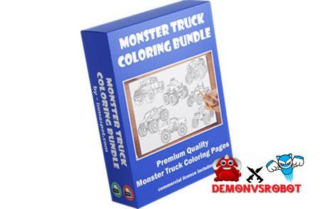 DFY Monster Truck Coloring Bundle OTOs